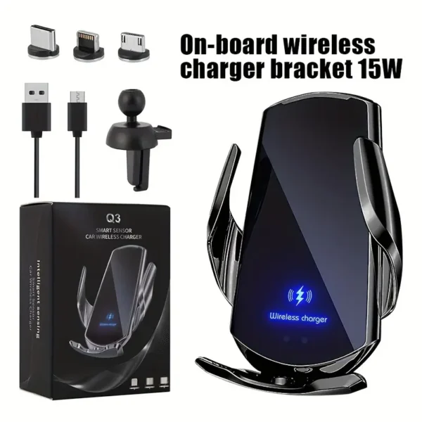 Wireless Car Charger with Automatic Clamping - Image 4