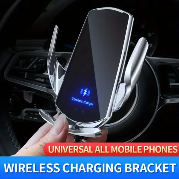 Wireless Car Charger with Automatic Clamping
